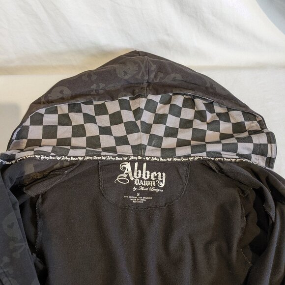 Vintage RARE Abbey Dawn by Avril Lavigne black skull jacket in small! EUC! - Picture 7 of 11